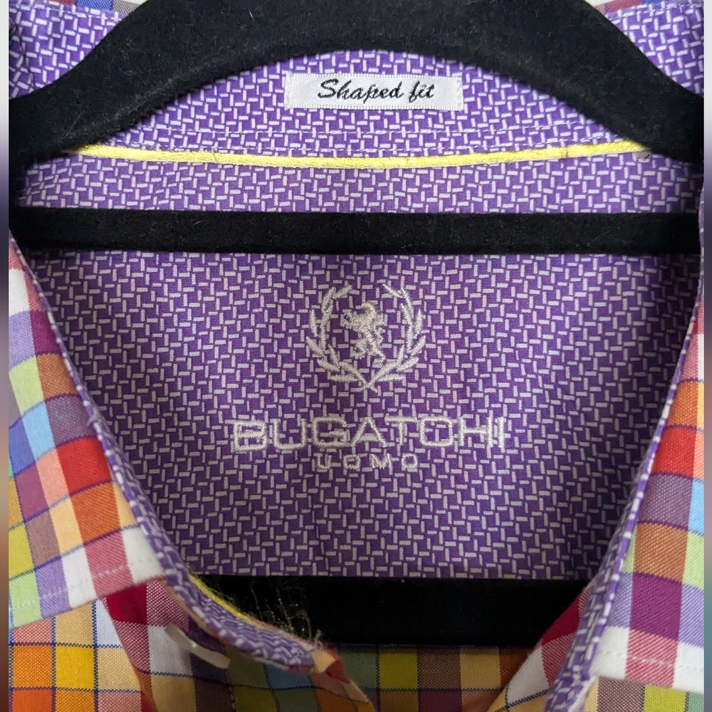 Bugatchi Uomo Designer Flip Cuff Button Down - image 3